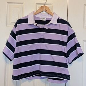 EUC Frank & Oak Cropped Polo